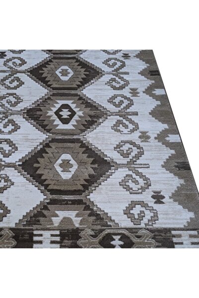 OEM Mink Rug Brown with Beige, Polypropylene, 120 x 200 cm