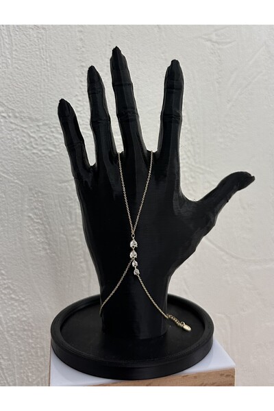 ela jewelry Minimal Gold Color Heart Stone Shahmeran