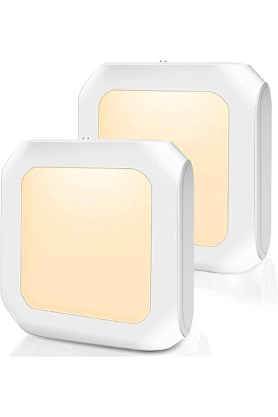 AZONEE 2 Pcs Plug-in LED Night Light with Auto Dusk to Dawn Sensor – Adjustab...