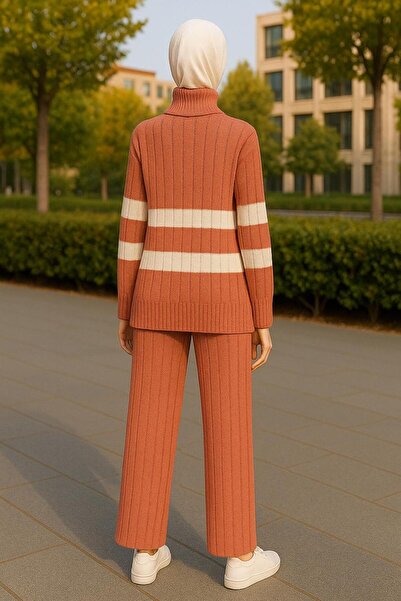 MAY MARA 2-piece fisherman collar knitwear set