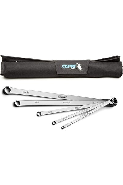 Capri Tools مجموعة مفاتيح ربط طرفية طويلة للغاية بزاوية 0 درجة، SAE، 1/4-3/4 ...