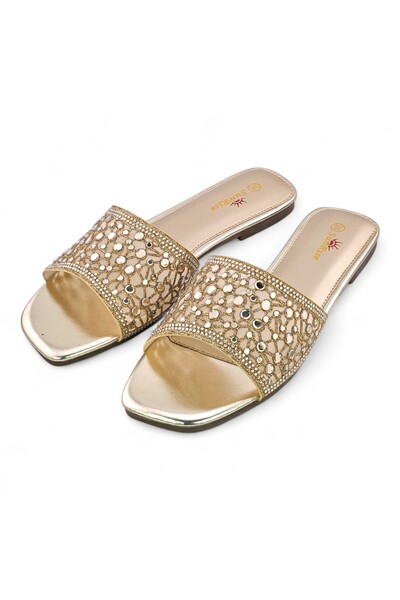 Sunrise Textured Flat Sandal