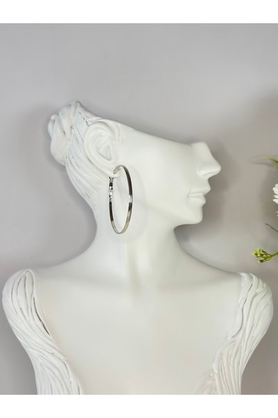 New Meluna Halka Women's Steel Earrings Non-Tarnish Water-Resistant Hypoallergenic