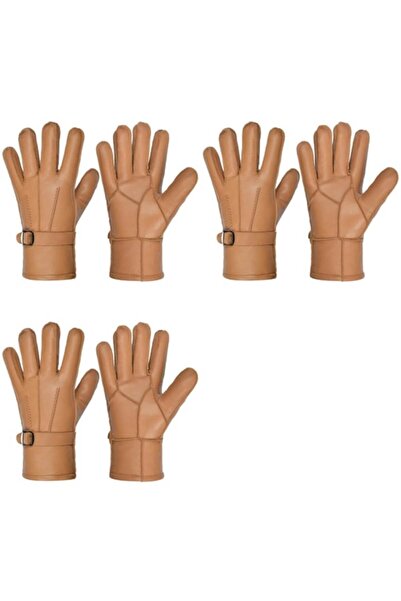 Harssidanzar - Men's winter gloves Deers, goatskin, cream, size M