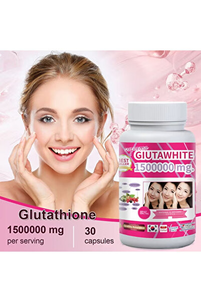 JP Glutathione Capsules 1500000 mg White- 30 Capsules