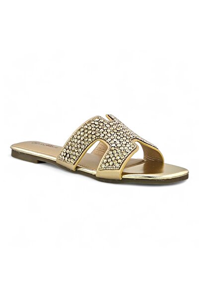 Sunrise Crystal Embellished Flat Sandal