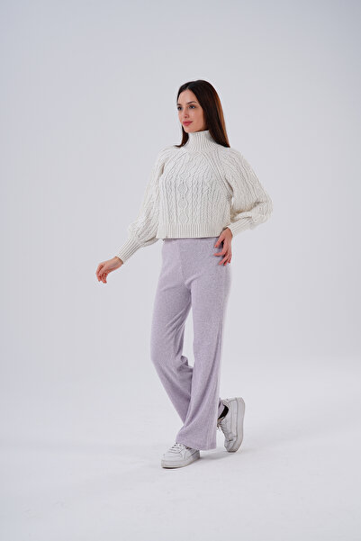 HOFY 1593 Yumoş Knitwear Ribbed Knit Trousers