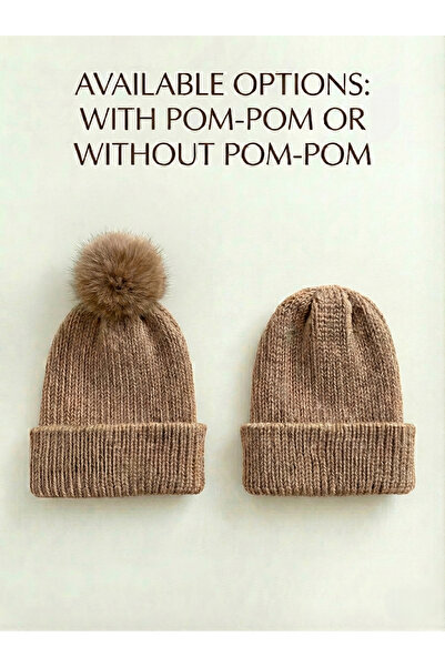 BESKAR Camel Taba Колір Ручна в'язка З підкладкою Модна Зимова Чоловіча Шапка