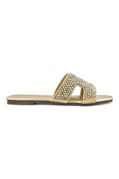 Sunrise Crystal Embellished Flat Sandal