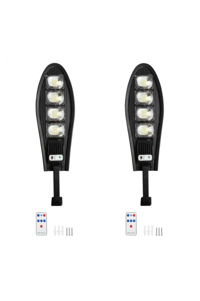 COBRA Set 1+1 Solar Lamp 168 LED, IP66, Light Sensor + Motion Sensor + Remote