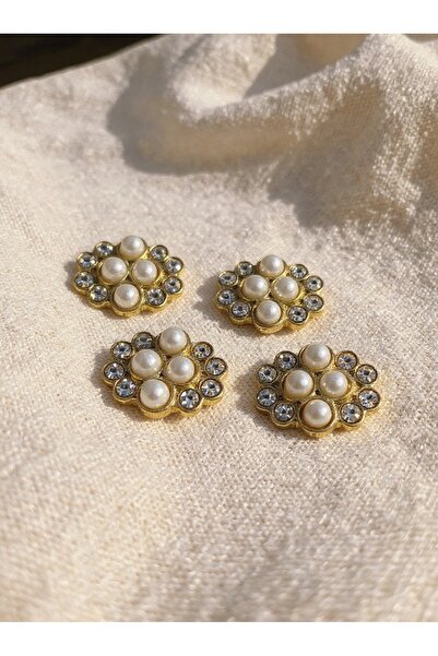 ODDA TASARIM ATÖLYESİ New Christmas Collection Pearl and Stone 4-Piece Set (2cm)