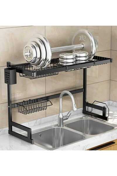 Alsaif Gallery Steel drying rack that mounts over the kitchen sink – high stability and ideal water drainage