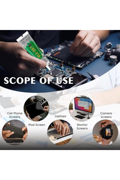 AZONEE 2 × 50 مل غراء الهاتف - مجموعة لاصق إصلاح الشاشة (شفاف)