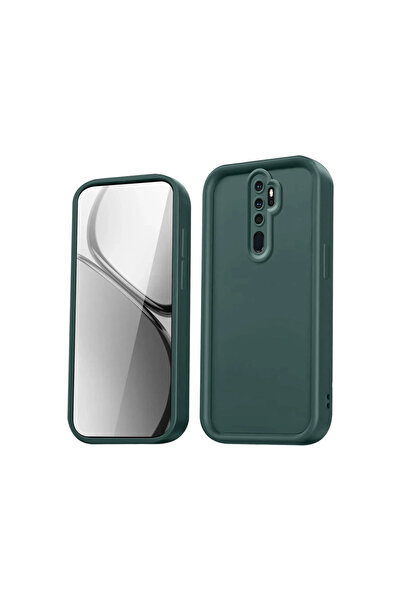 eco port حافظة ريدمي نوت 8 برو من السيليكون - أخضر داكن