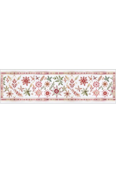 tarzınısec Christmas Themed Digital Printed Runner Cover Christmas 40X140 cm