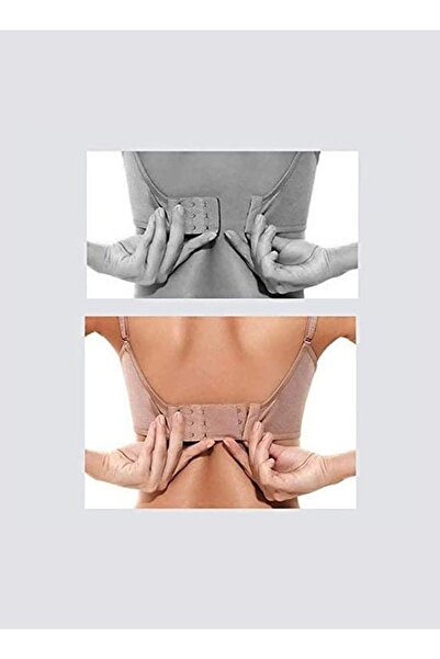 Generic 3-piece elastic bra extender set consisting of 2 hooks and 3 rows