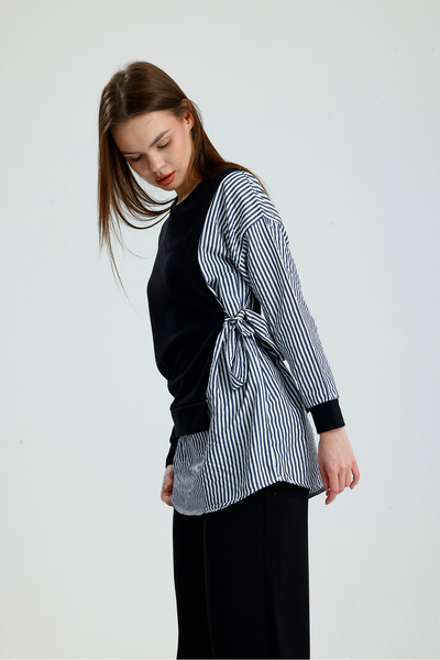 VOICTEC Women's Modal Fabric Soft Touch Shirt Paneled Double Set