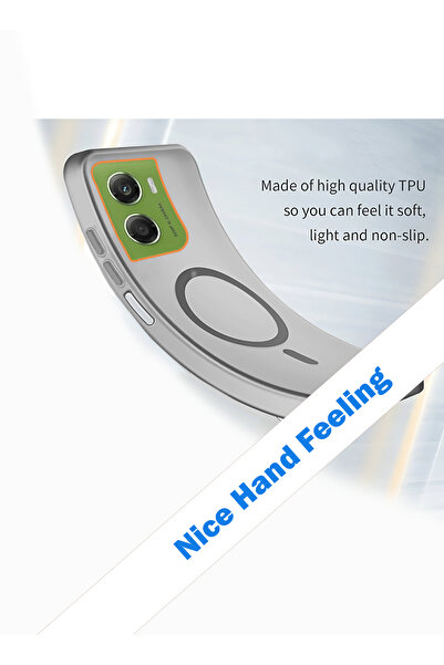 Wtech Motorola Moto G06 4G 2025 Hybrid Translucent Magsafe Raised Camera Lips Elegant Look Case Cover