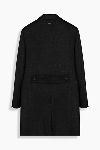 Sarar İNTERVİEW DOKUMA KUMAŞ DESENLİ YÜN SLİM FİT SİYAH KAHVE PALTO