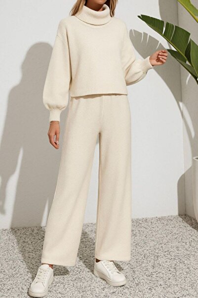 MAY MARA 2-piece fisherman collar knitwear set