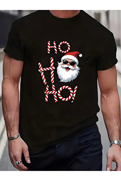 Printiva تي شيرت Zenrova للجنسين قصة فضفاضة سانتا كلوز HOHOHO مطبوع من القطن ...
