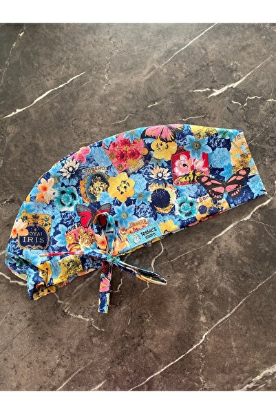 Tosbics Store Renkli Kelebekler Cerrahi Bone (İthal Kumaş)