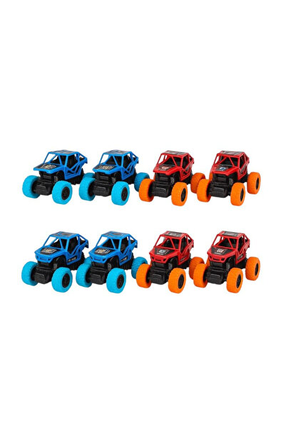 BaoBao Set de 8 mașini off-road cu roți de cauciuc, jucărie mecanică Monster ...