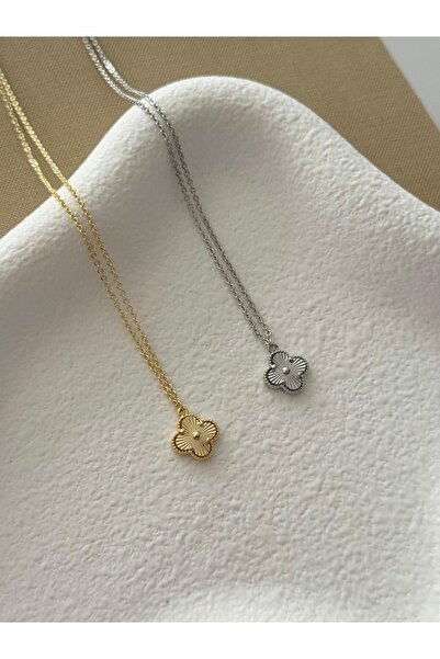 betulkaraaccessories Yonca gold kolye