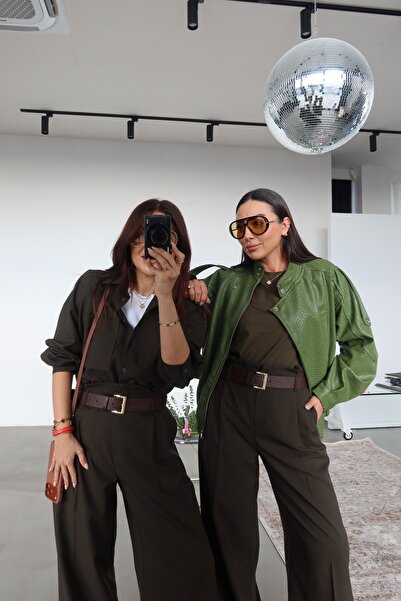 Özge Özgenç قميص كبير الحجم مع جيوب