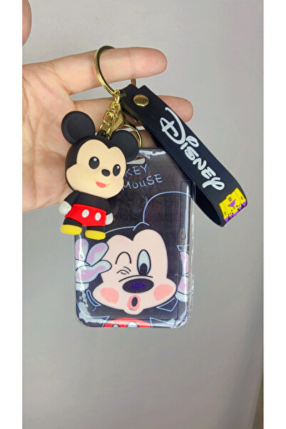 synshop Mickey Mouse Miki Fare Silikon Anahtarlık Kartlık Çanta Charm Süs İşY...