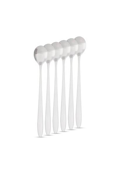 OEM Stainless steel coffee spoons / latte macchiato spoons - 186 x 30 mm - set of 6