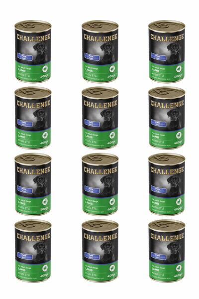 Challenge Pate Kuzu Etli Yetişkin Köpek Konservesi 400 gr X12 Adet