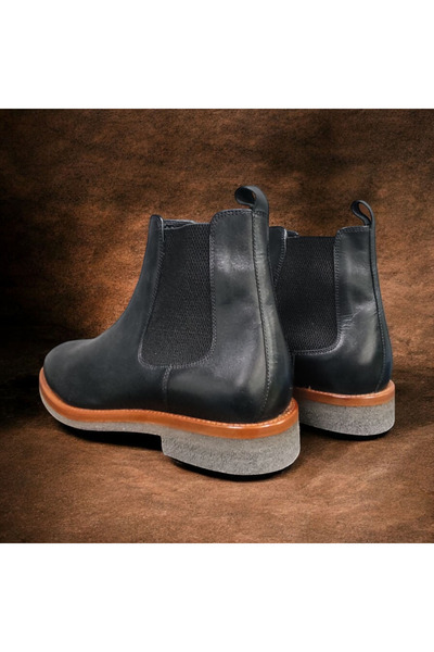 VİVA SHOES 100% Genuine Leather Eva Sole Chealse Men's Boots