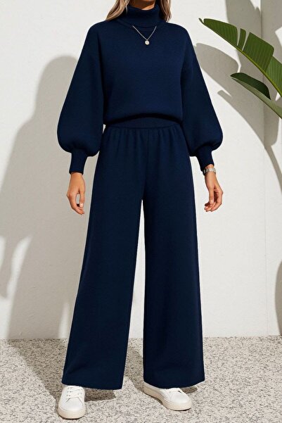 MAY MARA 2-piece fisherman collar knitwear set