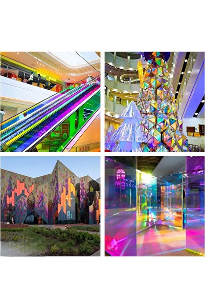 MaffStuff Decorative Window Film NEON RED, Mirror, Solar Protection, 60x200 cm,