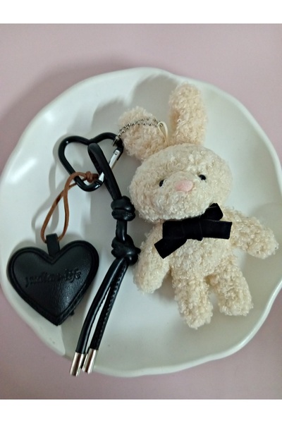 mos&more Bunny Rabbit Bag Ornament Accessory Keychain, Car Ornament, Bag Charm