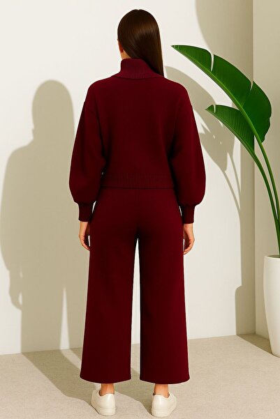 MAY MARA 2-piece fisherman collar knitwear set