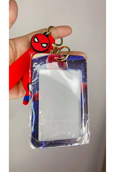 synshop Spider-Man Silicone Keychain Card Holder Bag Charm Ornament Workplace Hospital School Gift
