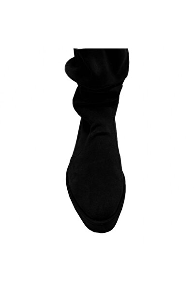 LUISA FIORE Botine ARYA din piele naturală intoarsa, negru