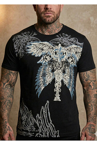 Köstebek Gothic Tribal Wing Unisex T-Shirt