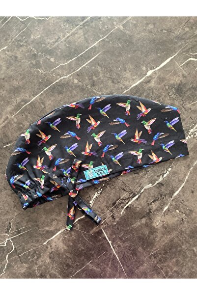 Tosbics Store Renkli Sinekkuşu Cerrahi Bone (İthal Kumaş)