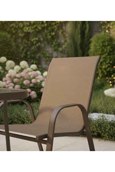 DEC4 Outdoor dining table set with 6 chairs and umbrella