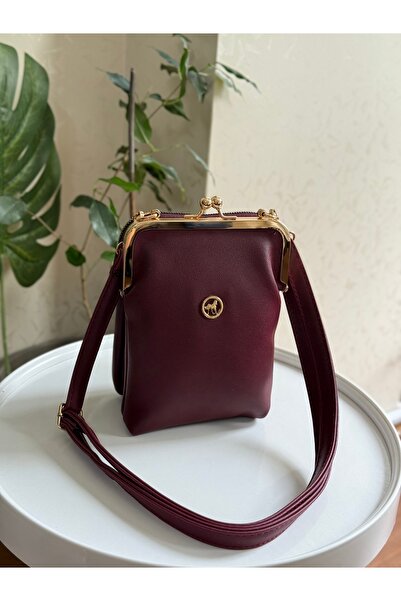 Bagnest Clip-On Three-Eye Faux Leather Women's Shoulder Bag