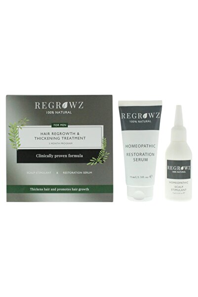 Regrowz Regrowz Set: Homeopathic, Scalp Serum, Restorative, 75 ml + Homeopath...