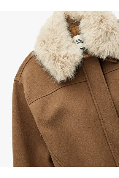 Koton Яке с цип и подвижен яка от изкуствена кожа