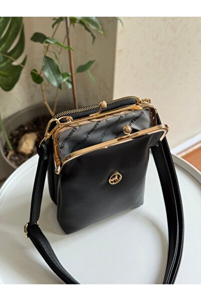 Bagnest Clip-On Three-Eye Faux Leather Women's Shoulder Bag