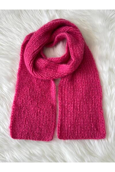 A&D HANDMADE Hand Knitted Moher Wool Yarn Women's Scarf 200 cm