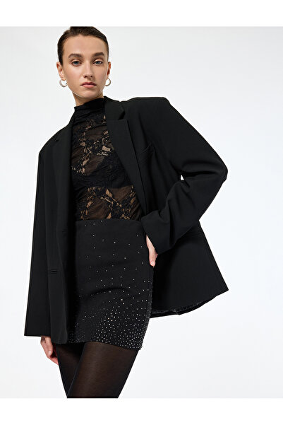 Koton Stone Detailed Mini Skirt