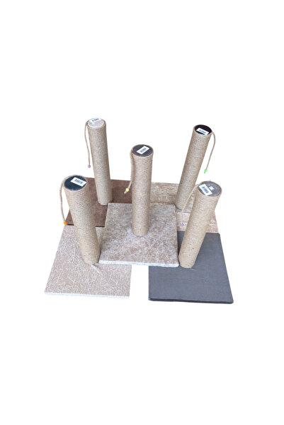 Mestore Square Base Natural Jute Cat Scratching Board 40 cm Mixed - 12688-2