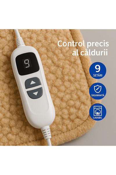 s-Eye 9-Step Electric Blanket – Adjustable Heat for Back and Seat